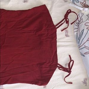Wine colored dress
